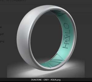 Cincin jari silikon dua warna kustom hadiah pernikahan silikon dua warna cincin silikon - Product Image 6