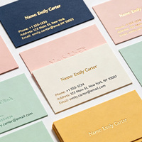 Impression de cartes de visite en gros sur papier épais 350 g/m² avec estampage à chaud or, cartes de taille standard pour le partage de codes QR et de coordonnées