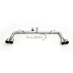 Embouts d'échappement à quatre branches antirouille pour hayon <span class=keywords><strong>Audi</strong></span> <span class=keywords><strong>A3</strong></span> 8V 1.8T 2.0T 2014-2020 – Composant d'échappement au look sport agressif - Product Image 1