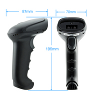 Escáner de código de barras GTCODESTAR 1D 2D, lector de código de barras inalámbrico, escáner de código QR portátil, pistola de escaneo de código de barras 2,4G para supermercado