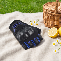 Gants de moto personnalisés respirants sans doigts, unisexes, avec fermeture magnétique, pour l'été, le cyclisme, la course, le tout-terrain, résistants à l'usure