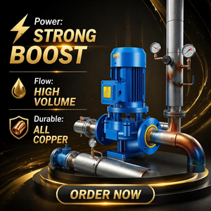 ปั๊มน้ำแนวตั้งแบบอินไลน์ 380V ISG สำหรับอุตสาหกรรม ปั๊มเพิ่มแรงดันน้ำในท่อสำหรับสถานีเพิ่มแรงดันในท่อ - Product Image 3