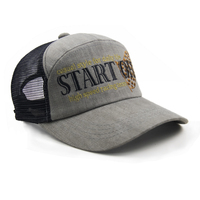 Offre Spéciale personnalisé broderie maille sport casquette de Baseball Gorras vente en gros 7 panneau structuré réglable camionneur chapeau