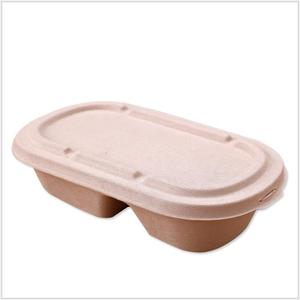 Fiambrera desechable de caña de azúcar, caja de comida con tapa - Product Image 5