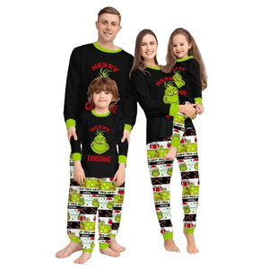 Conjunto de Pijamas de Natal 2025 para Família, Manga Longa, Casual, ODM, com Cintura Elástica e Estampa, para Pais e Filhos, Roupa de Inverno - Product Image 5