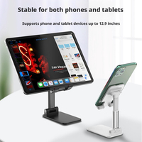 Support de bureau universel pliable et rétractable, réglable en hauteur et multi-angles, pour téléphone et tablette, idéal pour chambre, bureau et maison