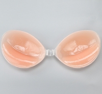 Soutien-gorge Invisible Lift Gel de silicone sans bretelles soutien-gorge en silicone dos nu bâton adhésif sur Push up pour décolleté mamelon Patch