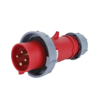 Connecteur mâle/femelle étanche industriel IP67 à 3, 4 ou 5 broches, 63 A/125 A, pour extérieur, norme CEE/IEC, pour alimentation