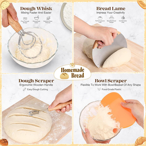 Wholesale Bread Baking Basket Set Cane Bread Baking Supplies Bread Contouring Knife Set