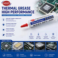 Pâte thermique en silicone à haute conductivité thermique grise NDST pour le refroidissement des processeurs LED haute fréquence, des ordinateurs portables