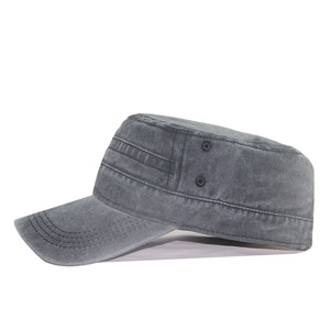 Men's Flat <strong>Cap</strong> <strong>Army</strong> Green Men's Hat Korean Version of Casual Duck <strong>Cap</strong> Cotton Flat Brim <strong>Cap</strong> - Product Image 2