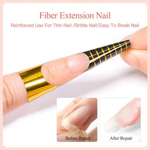 Extension de Fiber Clear Gel Nail Repair Primer Top Model LED Renforceur longue durée Fibres fortes pour bricolage pour les ongles minces cassés - Product Image 5