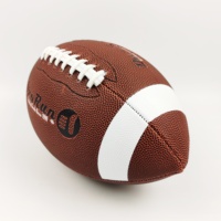 Logo personnalisé Ballon de rubis cousu à la machine Football américain standard Taille officielle 9