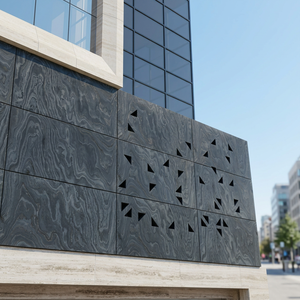 Azulejos de Pizarra Minimalistas para Pared, Corte a Máquina, Gris Oscuro con Recortes Geométricos para Revestimiento Interior - Product Image 4