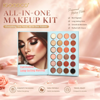 IGOODCO Palette de fards à paupières style livre 2 pages, vente en gros usine, imperméable, facile à appliquer, best-seller, palette de maquillage abordable