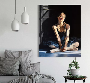 Impression <span class=keywords><strong>di</strong></span> <span class=keywords><strong>una</strong></span> <span class=keywords><strong>Ballerina</strong></span>: <span class=keywords><strong>Dipinto</strong></span> a Olio <span class=keywords><strong>di</strong></span> Alta Qualità su Tela - Product Image 3