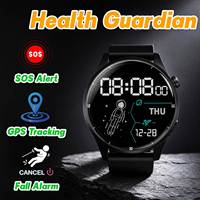 Montre connectée 4G Android VFA93S IPS multi-mode GPS+WIFI+LBS, fréquence cardiaque, pression artérielle, bouton SOS, réponse aux appels, alerte SOS pour personnes âgées