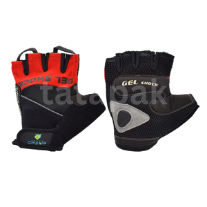 High Demand Half <b>Finger</b> Gloves Leather And Microfiber Material For Unisex Gym Fitness And Weightlifting Workout Attractive Rate - Product Image 1