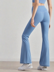 Pantalon de <span class=keywords><strong>yoga</strong></span> taille haute à haute élasticité, amincissant et rehausseur de fessiers, coupe large, idéal pour le sport et le <span class=keywords><strong>yoga</strong></span> en extérieur. - Product Image 3