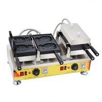 Machine à gâteaux d'ananas double face en acier inoxydable 220V, chauffage électrique, contrôle de la température, 4 gâteaux par lot, directement de l'usine, facile à utiliser