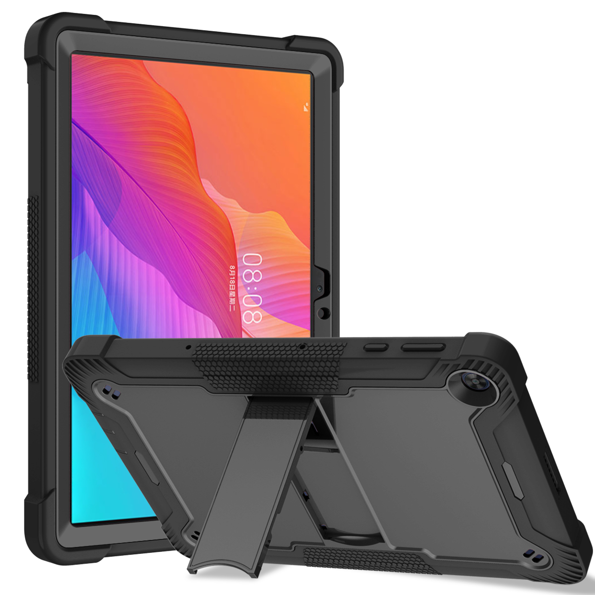 Tablet Case For Huawei MatePad T10 T10S 10.4 Inch Hybrid Shockproof Soft Silicone Hard PC 3 Layers Protective With Kickstand
