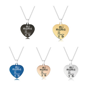 Collar con Corazón <span class=keywords><strong>Mi</strong></span> <span class=keywords><strong>Mama</strong></span> - Regalo Sentimental para Mamá y Madres - Product Image 1