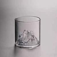 Ensemble de tasses en verre borosilicaté Fuji Mountain Transparent de haute qualité Unique Shot Vodka tasse vin whisky verre à boire 180ml