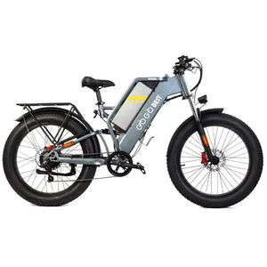 GOGOBEST-bicicleta eléctrica de montaña GF650, con Motor de 1000W, batería de 48V y 20AH, neumático ancho de 26 pulgadas, 100km, EU US