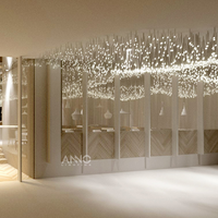 Lustre en verre exclusif ANNO pour plafond de restaurant de luxe