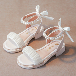 Sandalias con Lentejuelas para Niñas, Sandalias de Moda para Bebés, Sandalias de Princesa con Lazo de Perlas, Sandalias Individuales - Product Image 3