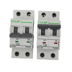 DC MCB 1000V 10A 16A 20A 63A Non-Polarity circuit breaker manufacturer