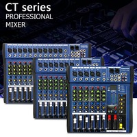 Console de mixage audio professionnelle CT60S, 6 canaux, USB, DJ, avec alimentation fantôme 48V