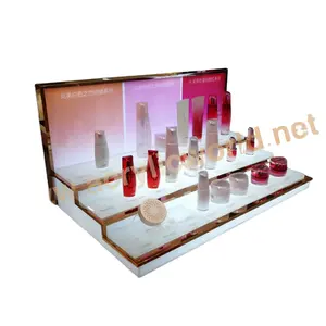 Konter Display Kosmetik Berdiri Display Akrilik Desktop Makeup Kosmetik Ritel Kustom