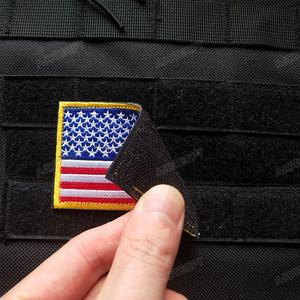 Ajoteqpt USA cờ thêu chiến thuật vá với móc và vòng lặp Fastener Mỹ Cờ biểu tượng cho túi xách & phụ kiện - Product Image 4
