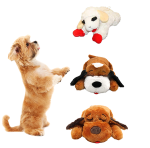 Juguete para masticar perro con forma de animal interactivo de diseño personalizado, juguete de peluche chirriante para mascotas - Product Image 1