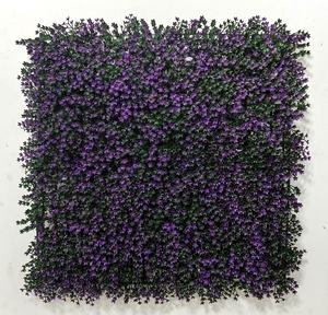 緑のライブアート植物壁葉UV難燃性植物人工壁背景レストラン用草植物 - Product Image 3