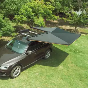 Wareda新设计铝壳汽车方形270蝙蝠翼遮阳篷4x4带发光二极管的独立式墙壁