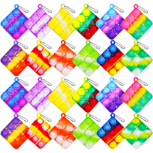 Bán nhà máy trực tiếp cảm giác giải nén Thần Tài Keychain phổ biến Silicone Pop cảm giác khối rẻ hơn Trick Keychain - Product Image 5