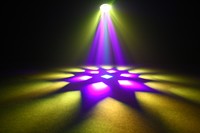 MINI 19*15W Zoom Bee Eye RGBW 4-in-1 LED Moving Head Light IP33-zertifiziert 50.000 Stunden Aluminiumlegierung K10 DMX512-Steuerung 2800K-8500K