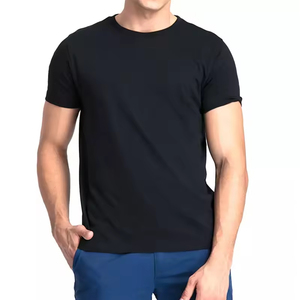 Custom Promotional T Shirt Printing Sublimation T Shirt Plain T-shirt Custom T-shirts Polyester Blank Black T Shirt with logo