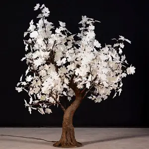 Açık su geçirmez 1.5m yapay noel dekorasyon düğün parlak led akçaağaç ağacı