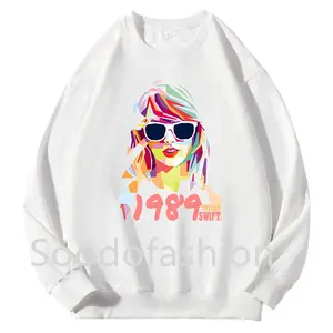 2024 nova moda TTaylor 1989 impresso mais cashmere camisola Pullover Fleece hoodie para as mulheres