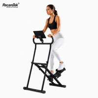 Máquina de Fitness para Gimnasio, Escaladora, Equipo de Ejercicio para Entrenamiento de Piernas, Dispositivo de Fitness con Pedal Antideslizante y Marco de Acero para Tonificar Glúteos