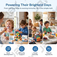 Film oral soluble multivitaminé pour enfants avec oméga-3 DHA, fournisseur en gros, bandelettes de vitamines pour une nutrition quotidienne avec DHA et complexe vitaminique