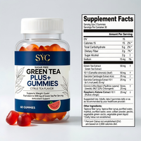 Gummies OEM à l'extrait de thé vert pour la perte de poids avec Garcinia Cambogia et cétones de framboise, brûleur de graisse, marque privée, vente en gros en vrac