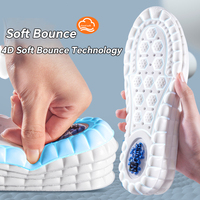 Semelles intérieures unisexes grises super douces et confortables en PU, absorption des chocs, respirantes, pour chaussures de sport, absorbant la transpiration, anti-odeurs