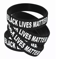 Bracelet en silicone personnalisé avec logo Palestine, couleur noire, résistant aux déchirures, impression numérique