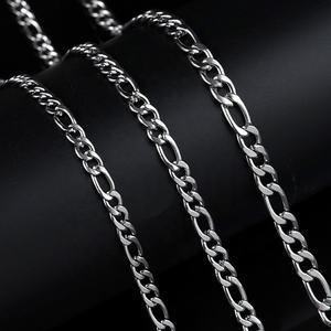 สร้อยคอแฟชั่นผู้ชาย สแตนเลสสตีล สายเคเบิล NK แบบเชือกฟรังโก้ ชุบทอง 18K แบบฟิกาโร่ - Product Image 6