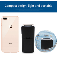 Escáner de Códigos QR P2000L para iPhone, iPad, Android e iOS, Mini Escáner de Códigos de Barras Inalámbrico USB para Punto de Venta, Negro, Stock A4