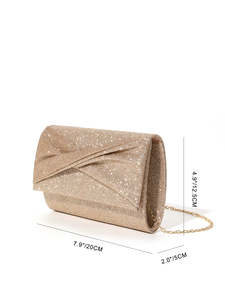 กระเป๋าคลัทช์ผู้หญิง Bell 2025 รุ่นใหม่ หรูหรา สายโซ่สี่เหลี่ยมจตุรัส ความจุเยอะ ลายโมโนแกรม สง่างาม ทันสมัย สไตล์เรโทร ใช้ได้ทุกวันและงานกลางคืน คุณภาพระดับ 5A - Product Image 4